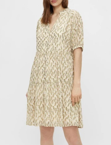 Rochie scurta Object, crem
