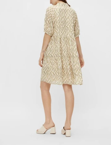 Rochie scurta Object, crem
