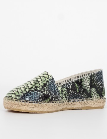 
						Espadrile Selected Femme, verde, 36