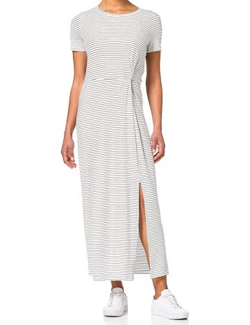 Rochie lunga Vero Moda, alb/negru