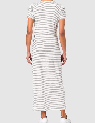 Rochie lunga Vero Moda, alb/negru