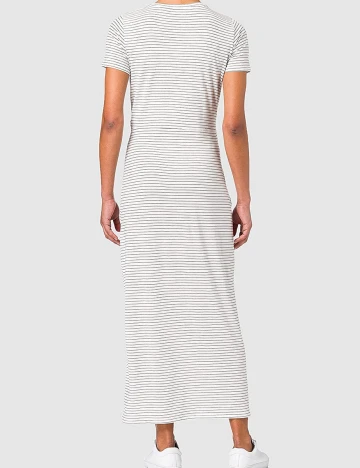 Rochie lunga Vero Moda, alb/negru