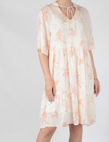 Rochie scurta Vila, crem, 38