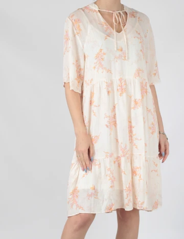 Rochie scurta Vila, crem