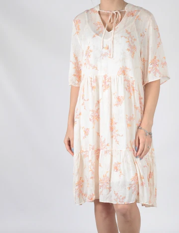 Rochie scurta Vila, crem