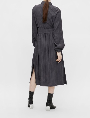 Rochie medie Object, gri