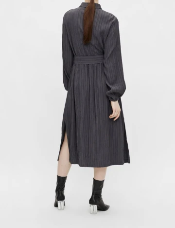 Rochie medie Object, gri