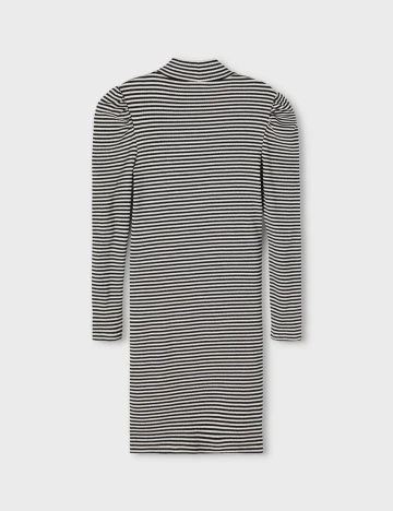 Rochie medie LMTD, alb/negru