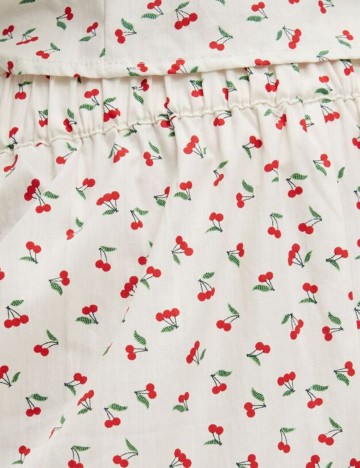 Pantaloni de pijama Pieces, alb