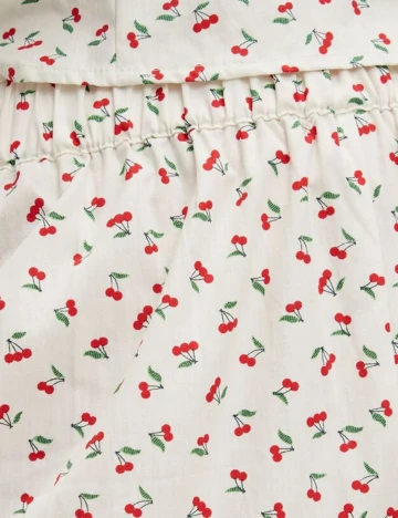 Pantaloni de pijama Pieces, alb