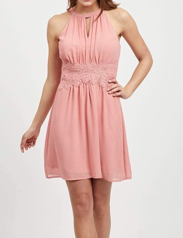 Rochie scurta Vila, roz