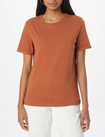 Tricou Pieces, maro