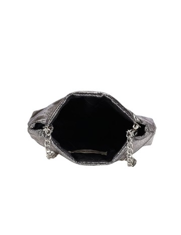 Geanta Pieces, argintiu