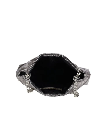 Geanta Pieces, argintiu
