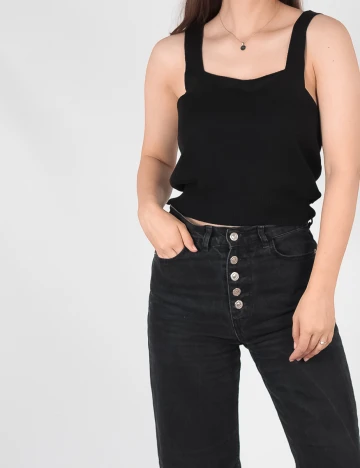 Top Y.A.S, negru Negru