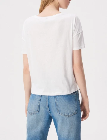 Tricou Sinsay, alb Alb