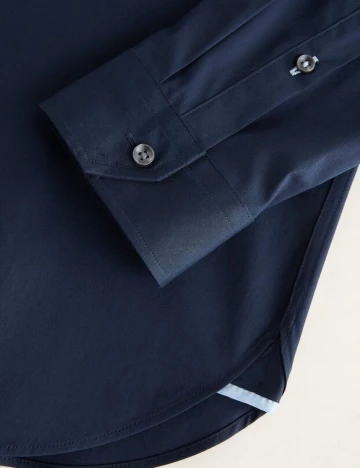 Camasa Tailored super slim fit din bumbac, bleumarin