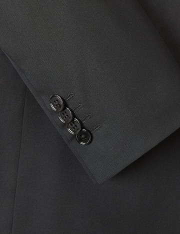 Sacou de costum super-slim fit structurat, negru