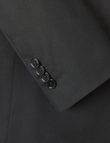 Sacou de costum super-slim fit structurat, negru Negru