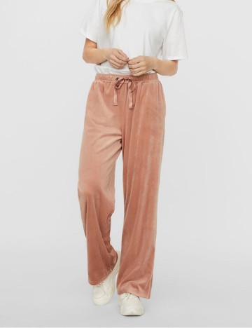 Pantaloni Vero Moda, roz pudra