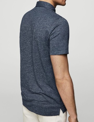 Tricou din bumbac marmorat, maro