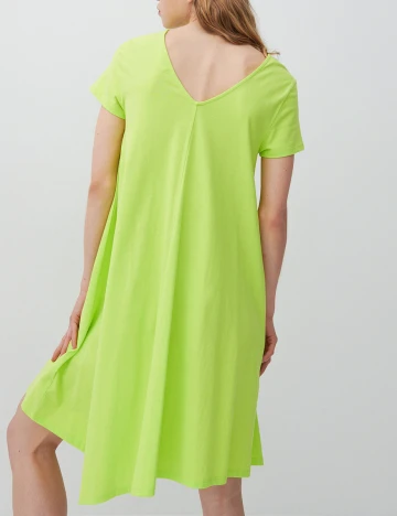 Rochie scurta Reserved, verde neon