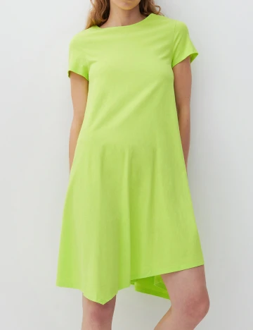 Rochie scurta Reserved, verde neon Verde