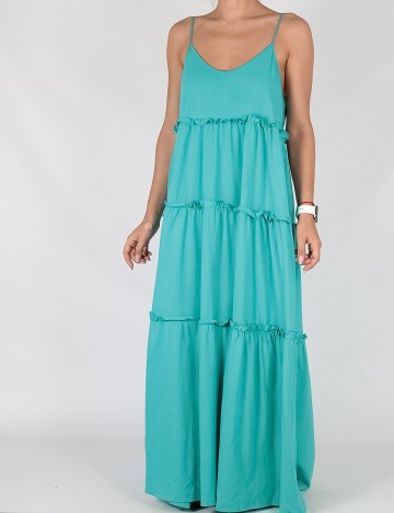 Rochie Lunga Reserved, turcoaz