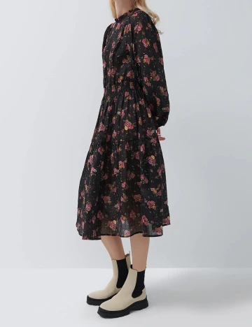 Rochie medie House Brand, negru