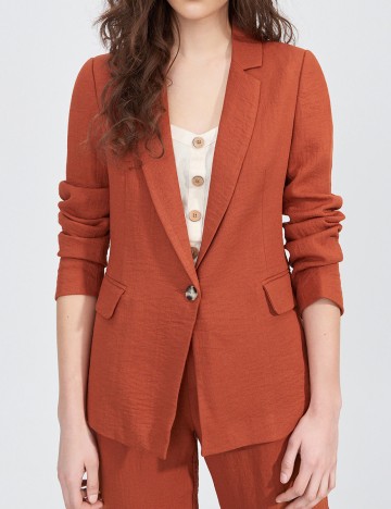 Sacou Sinsay, caramiziu