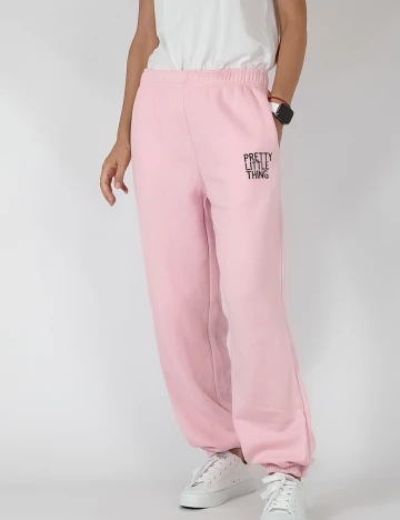Pantaloni PRETTYLITTLETHING, roz Roz