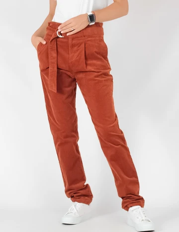 Pantaloni Only, caramiziu, 38/34