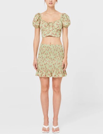 Fusta Stradivarius, verde, M