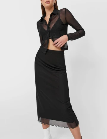 Fusta Stradivarius, negru