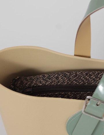 Geanta O Bag, crem