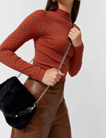 Geanta Stradivarius, negru