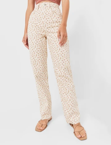 Blugi Stradivarius, crem