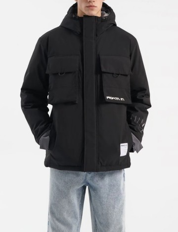 Geaca House Brand, negru