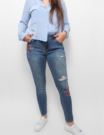 Blugi Orsay Skinny, albastru