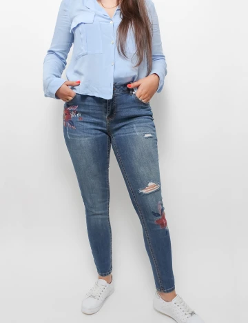 Blugi Orsay Skinny, albastru