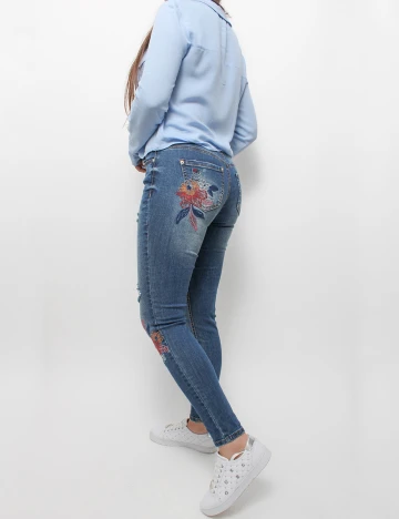 Blugi Orsay Skinny, albastru