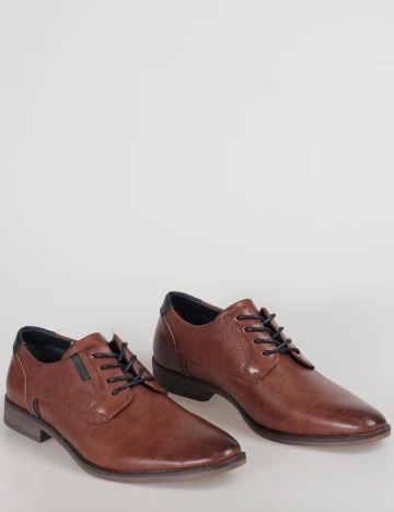 Pantofi Checker by Bristol, maro
