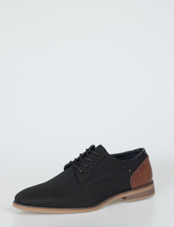Pantofi Checker by Bristol, negru