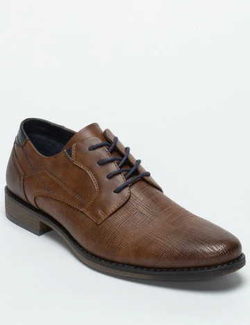 Pantofi Checker by Bristol, maro