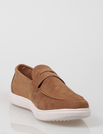Mocasini Checker by Bristol, maro deschis