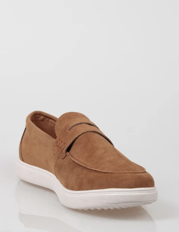 Mocasini Checker by Bristol, maro deschis