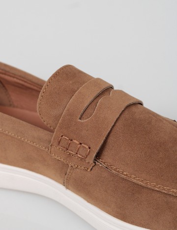 Mocasini Checker by Bristol, maro deschis
