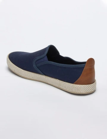 Espadrile Checker by Bristol, bleumarin