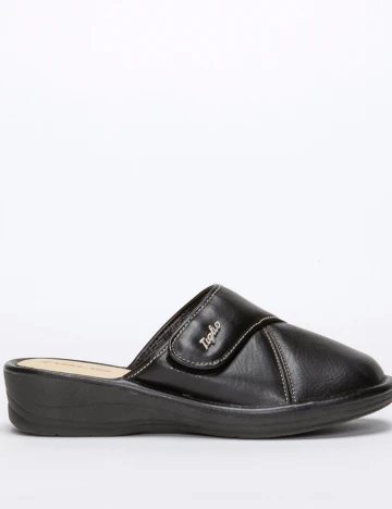 Papuci de casa Tiglio Shoes, negru