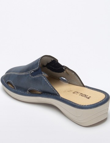 Papuci de casa Tiglio Shoes, bleumarin